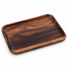 Rustic Wooden Serving Tray  Breakfast Food Tea Coffee Rectangle Tray free ship.