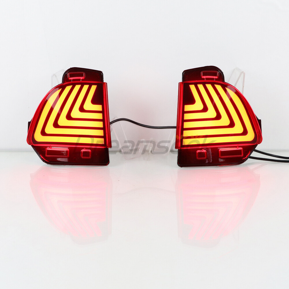 Red LED Rear Bumper Reflector Tail Light for Lexus LX 570 16-21