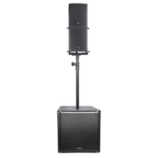 Sound Town Line Array PA Spk System One 18" Sub+Two 6x3" Powered (CARME-18M3)