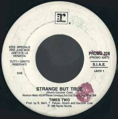 Times Two / Aztec Camera - Strange But True / Somewhere In My Heart (7'', Jukebox