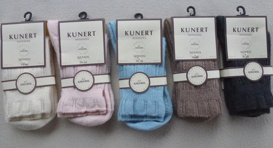 KUNERT Damen Socken BEDSOCKS HOMESOCKS Alpaka-Wolle Gr 35-38 39-42 - Bild 1 von 1