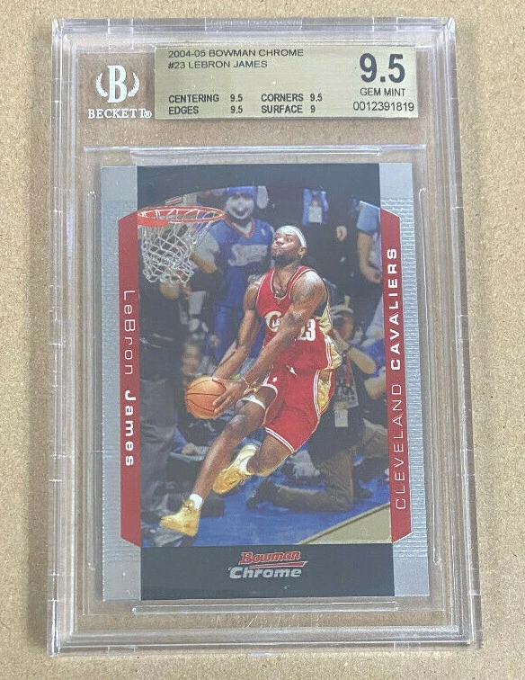 Bowman LeBron James Beckett Grading Services (BGS) Basketball