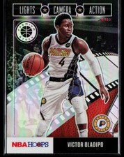 2019-20 Hoops Premium Stock #7 Victor Oladipo Lights Camera Action Holo