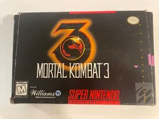 Super Nintendo Game Mortal Kombat 3 with Box and Instructions