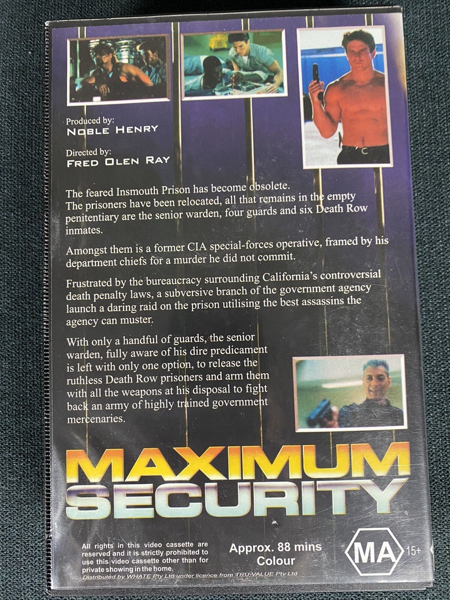 1997 Maximum Security A.K.A Maximum Revenge Paul Michael