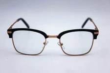 Ottoto Copperfield Black/Gold Browline Eyeglasses Frames 31-M10316 49-19-140