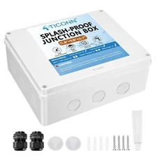 Electrical Junction Box, IP65 Splash-Proof ABS Plastic Project Box Electrical En