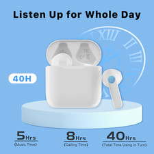 In Ear Bluetooth Earbuds Touch Contro Noise Cancelling Wireless for Phone Tablet
