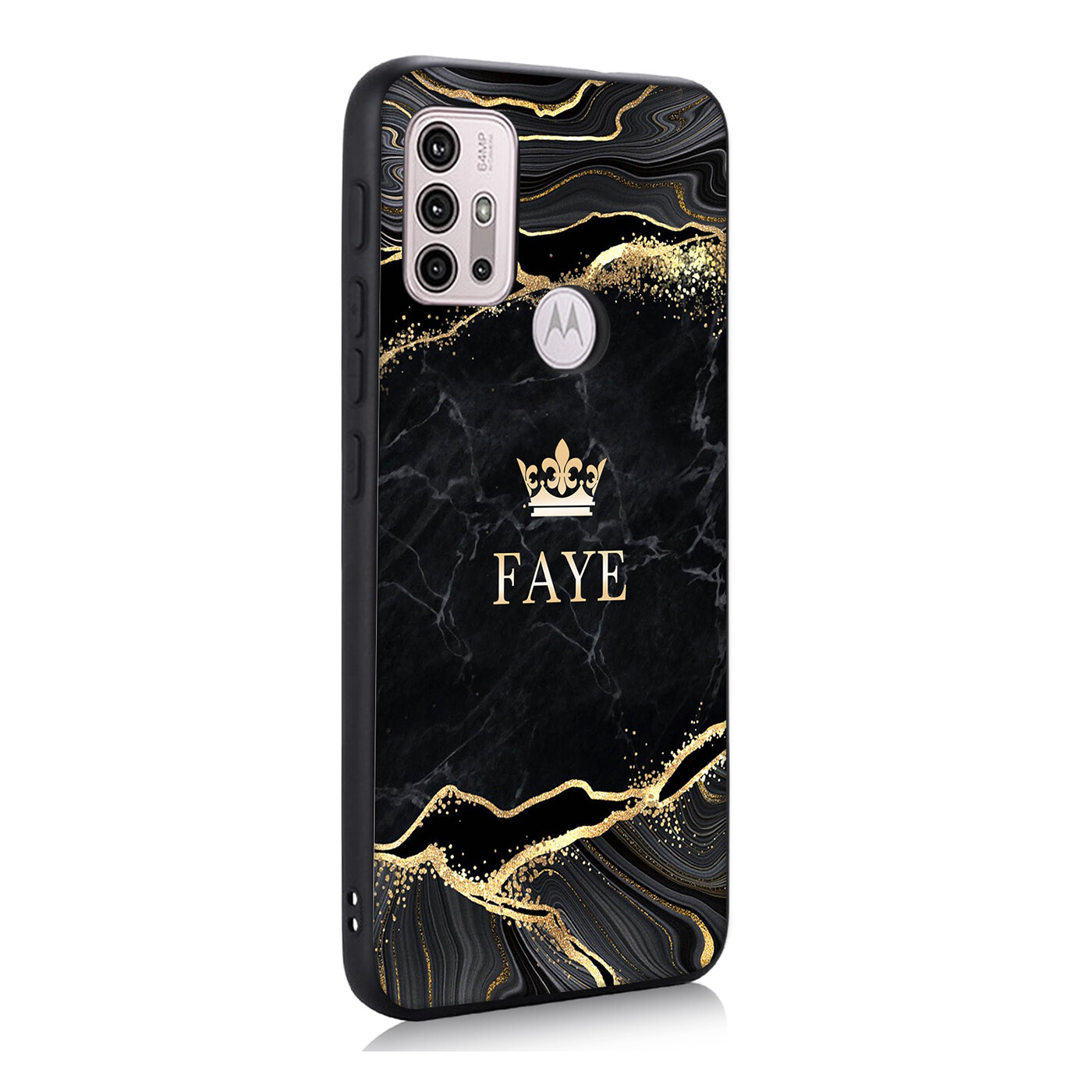 Custodia HAOYE Per Motorola Moto E13 | Cover Morbida Con Brillantini | Viola Chiaro Antiurto TPU