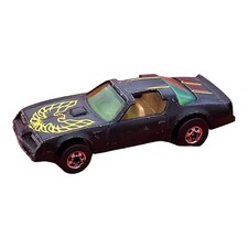 1977 Hot Wheels Hot Bird Pontiac Firebird TransAm Blackwalls Black Hong Kong Vtg