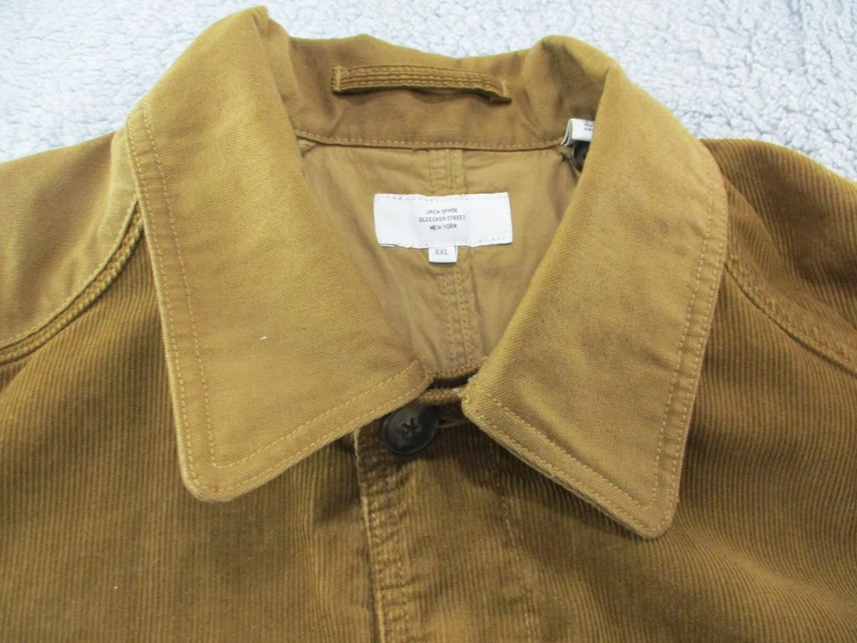 Chaqueta de Pana Jack Spade Para Hombres 2XLARGE Abrigo Tareas de Granero Marrón Bleekler Street Foto 3 de 4
