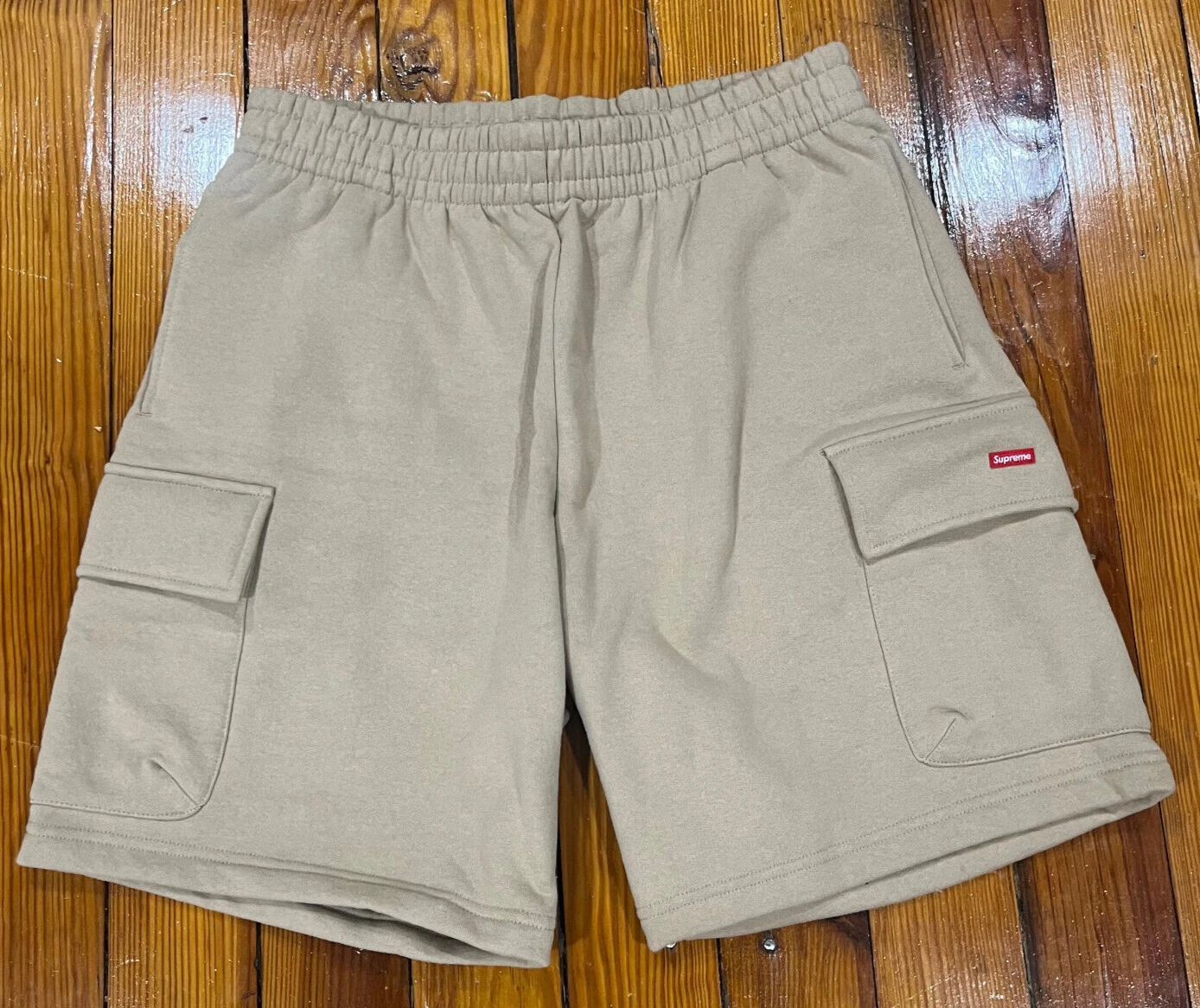 Supreme Small Box Baggy Cargo Sweat Tan SS23 Homme Taille S