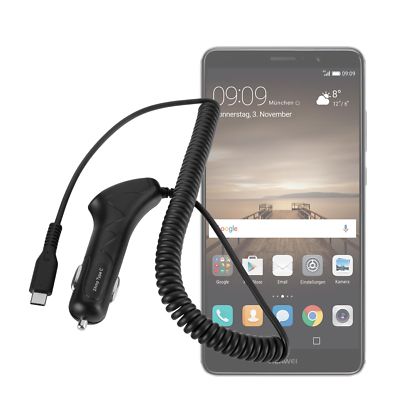 KFZ Ladekabel Typ-C 2 Ampere f Huawei Mate 9 Ladegerät schnell Lader Universal
