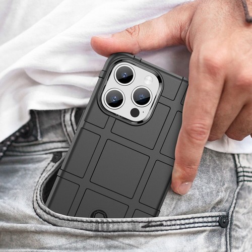 Funda de teléfono a prueba de golpes mate armadura resistente protector para iPhone 16 15 Pro Max 14 13 - Imagen 31 de 48