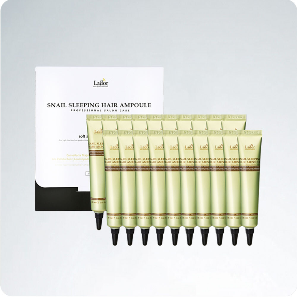 LADOR Snail Sleeping Hair Ampoule 20 мл * 20 шт. НАБОР