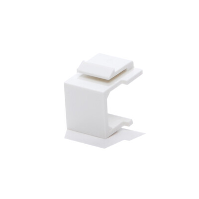 25pcs Snap-in Keystone Blank Insert for Wall Plate White