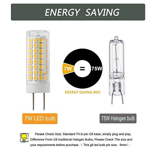 Gy8.6 Led Bulb 7w G8 Led Lamps 75w Halogen Bulb Replacement G8/gy8.6 Bipin Base - Image 4 of 4