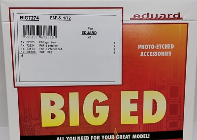MW22 EDUARD BIGED BIG7274 F6F-5  1/72 ZUBEHÖR 1/72