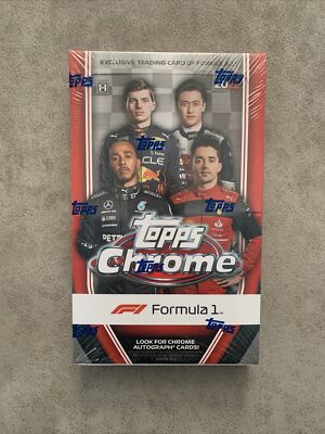 Topps Chrom Formel 1 F1 Hobby Box 2022 Neu Versiegelt Suche nach Autogramm