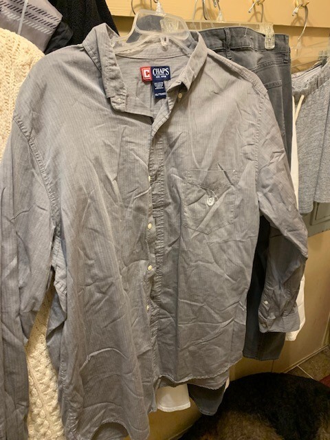 Chaps button down size  XXL striped euc - image 1