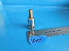 USED, SNAP ON  TOOLS  " 10MM"   1/2 IN. DR.   HEX  SOCKET , PART #SAM10A