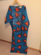 Women, African / Ankara Beaded Boubou, Sz M