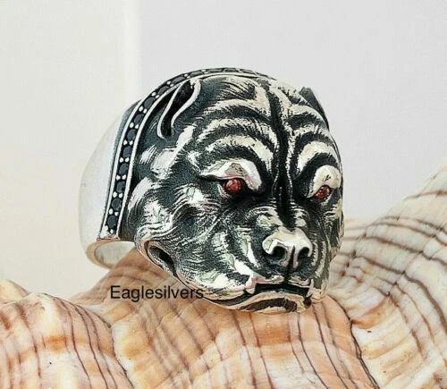 Ruby Sterling Silver Rings for Men