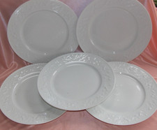 Set Di 5 Piatti Piani In Porcellana Bianca Limoges Raynaud Pont Aux Choux 25 Cm