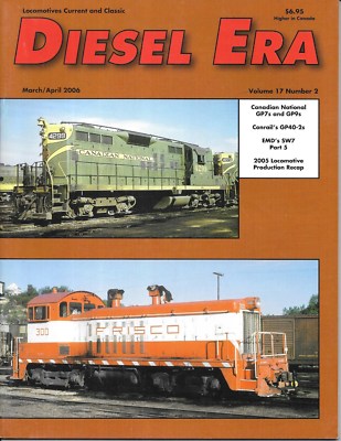 Diesel Era V17 N2 CN Canadian National Rebuilt Geeps Conrail GP40-2 SW7 Switcher