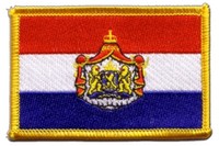 Niederlande Mit Wappen AufnäHer Flaggen Fahnen Patch AufbüGler 8X6Cm