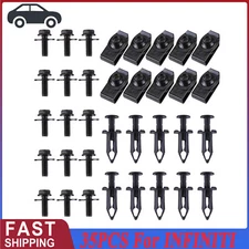 35PCS For INFINITI Engine Under Cover Splash Shield Guard M6 Bolts & U-nut Clips