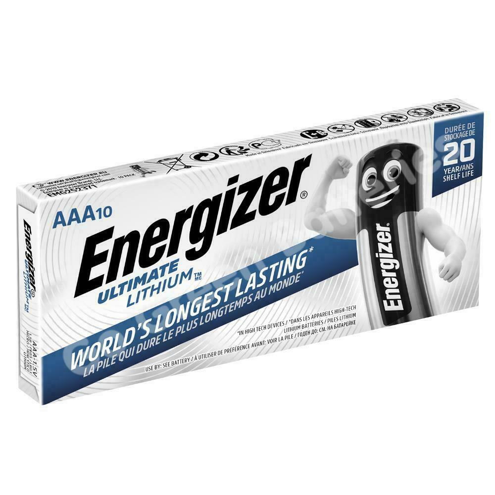 Pack De 10 Pilas AAA De Litio Energizer Ultimate - L92, Alta Duración Para Cámaras Y Dispositivos