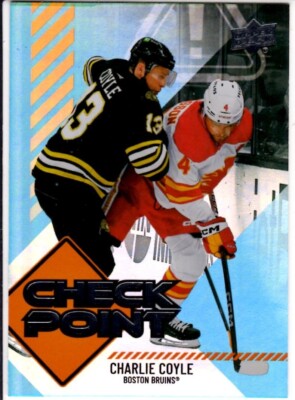 2024-25 Upper Deck Series 1 Charlie Coyle Check Point  Card # CP-18