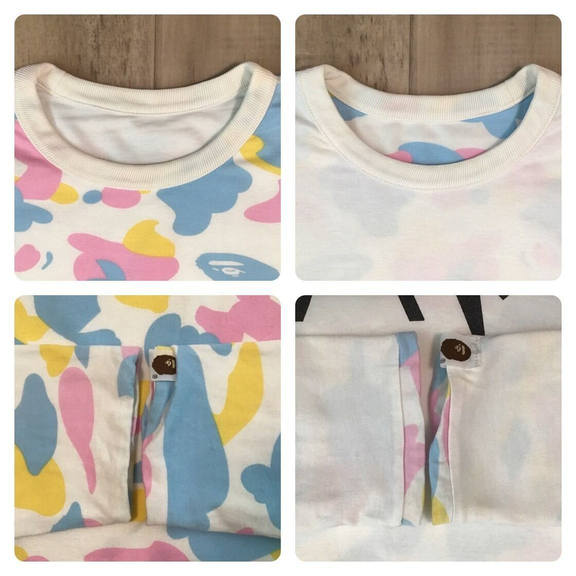 Reversible BAPE cotton candy camo T-shirt multi camo A Bathing Ape