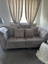 SOFOLOGY SOFA - GREY MODERN STYLISH PILLOW BACK