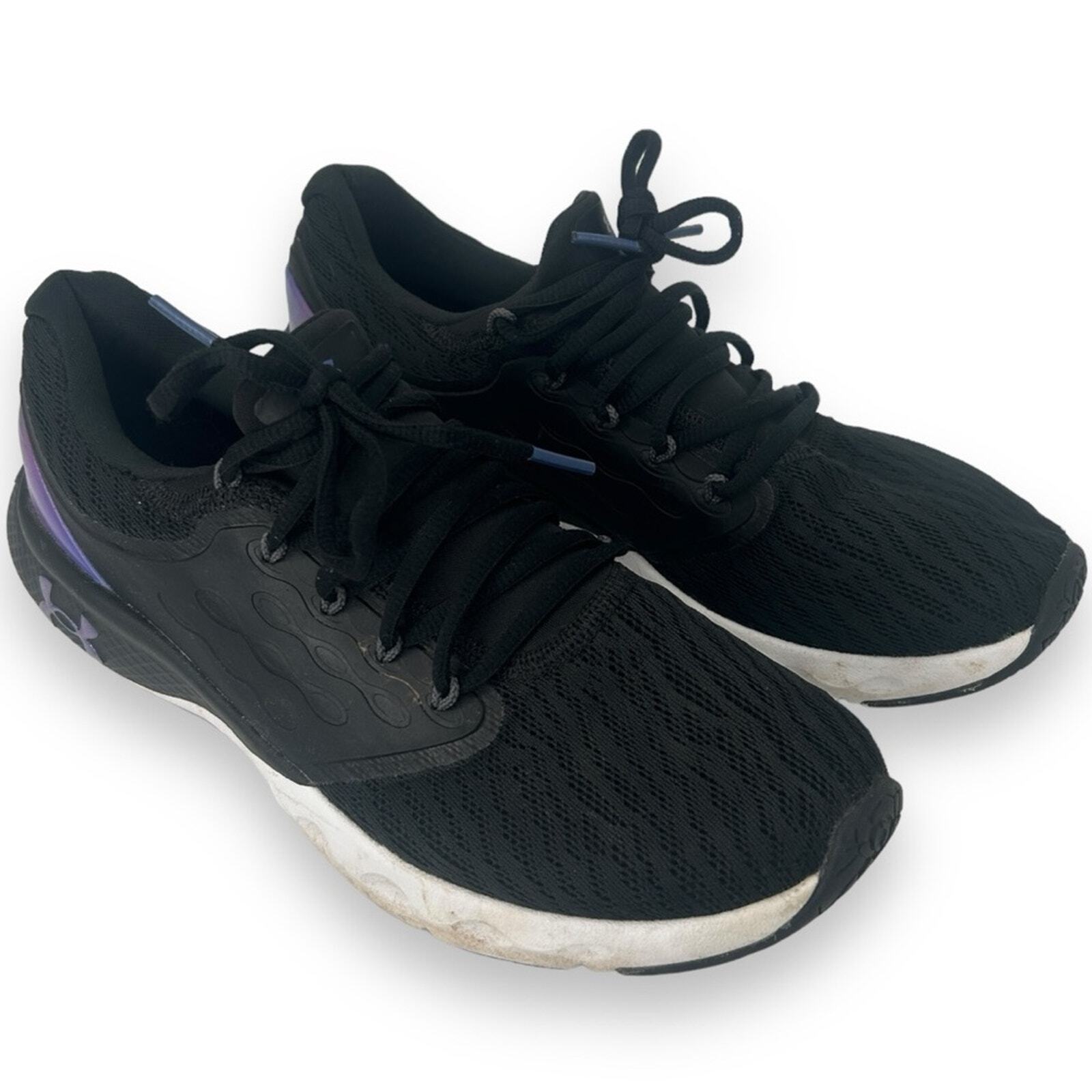 Under Armour Vantage Black Purple Fade Size 9.5 Running Sneakers