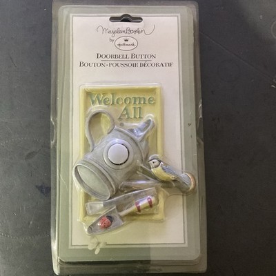 Hallmark Marjolein Bastin ''Welcome All'' Garden Theme Decorative Doorbell Button