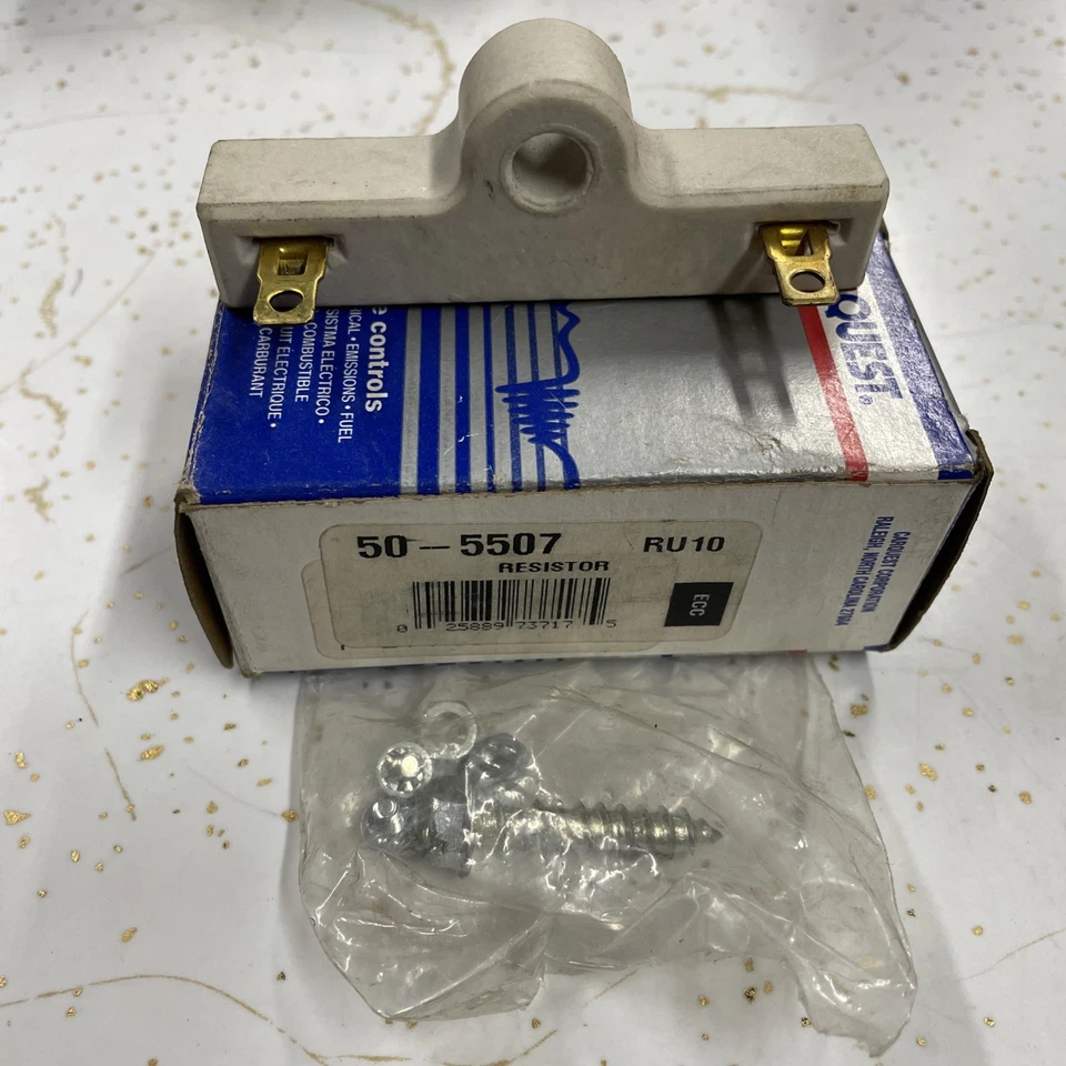 Resistor de bobina de ignição NOS GM Chevy International 1958-1975 F1104 fabricado nos EUA - Imagem 3 de 4