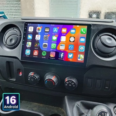 Android 16 Autoradio Carplay NAVI Für Renault Master Opel Movano B Nissan NV400