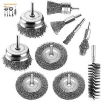DrahtbüRsten Set StahlbüRsten Rostentfernung Polieren Metall 10 StüCk