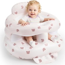 NEW Bear Inflatable Baby Floor Seat w/ Pump 3-36 Months Toddler Infants