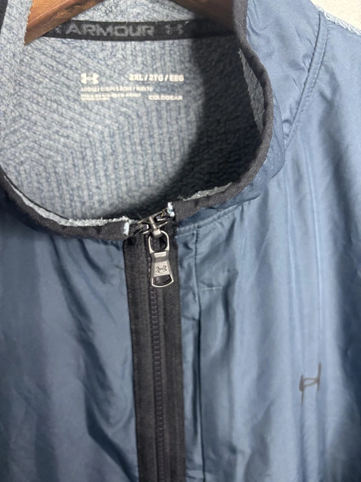 Under Armour Pullover Jacket Mens 2XL ColdGear Half Zip Athletic Fleece - Image 3 of 4