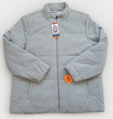 Soybu mens puffer jacket 2XL stand up collard GRAY super soft heavy lined