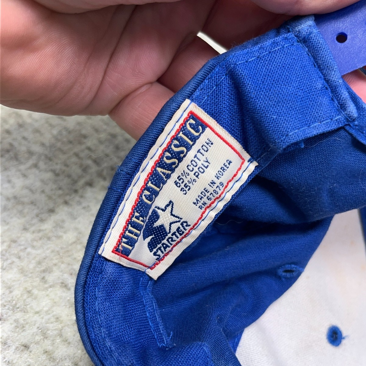 Vintage Duke Blue Devils Hat Cap Snapback 90s Starter Twill