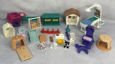 Vintage Lot Of 26 Animal Hospital Pet Supplies Cat, Dogs, Toys & more