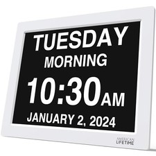 【New 2024 Dementia Clock Large Digital Cloc...
