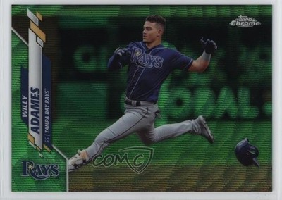 2020 Topps Chrome Green Wave Refractor 56/99 Willy Adames #179 b8h