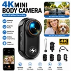 4K WiFi Mini Body Camera, 64GB 1.47" Display POV Camera 150° Wide Angle Vlogging