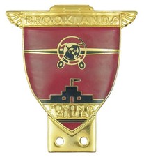 2007 Limited Ed Brooklands Flying Club 100th Anniversary Car Badge Gold Colour