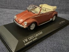 1/43 Minichamps Vw Beetle 1303 Cabriolet Brown Metallic Volkswagen